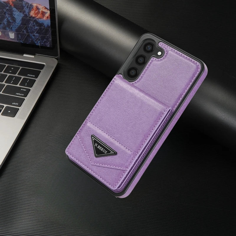 Wallet Anti-theft Brush Flip Leather Case For Samsung Galaxy S25 Plus S24 S23 S22 S21 S20 FE Note 20 Ultra A13 A14 A52 A53 A54