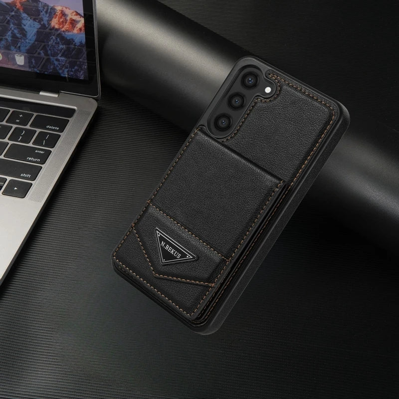 Wallet Anti-theft Brush Flip Leather Case For Samsung Galaxy S25 Plus S24 S23 S22 S21 S20 FE Note 20 Ultra A13 A14 A52 A53 A54