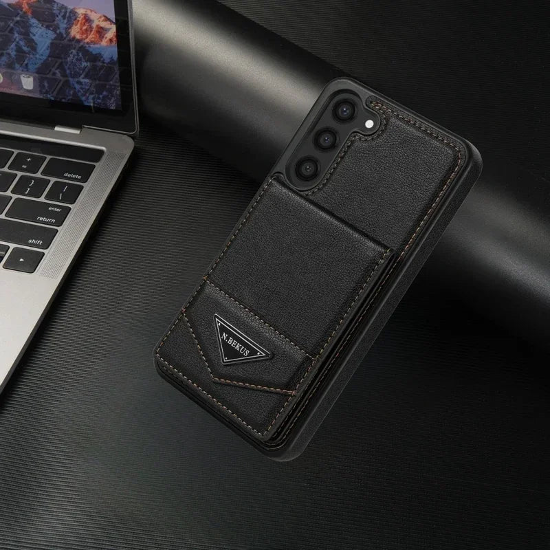 Wallet Anti-theft Brush Flip Leather Case For Samsung Galaxy S25 Plus S24 S23 S22 S21 S20 FE Note 20 Ultra A13 A14 A52 A53 A54