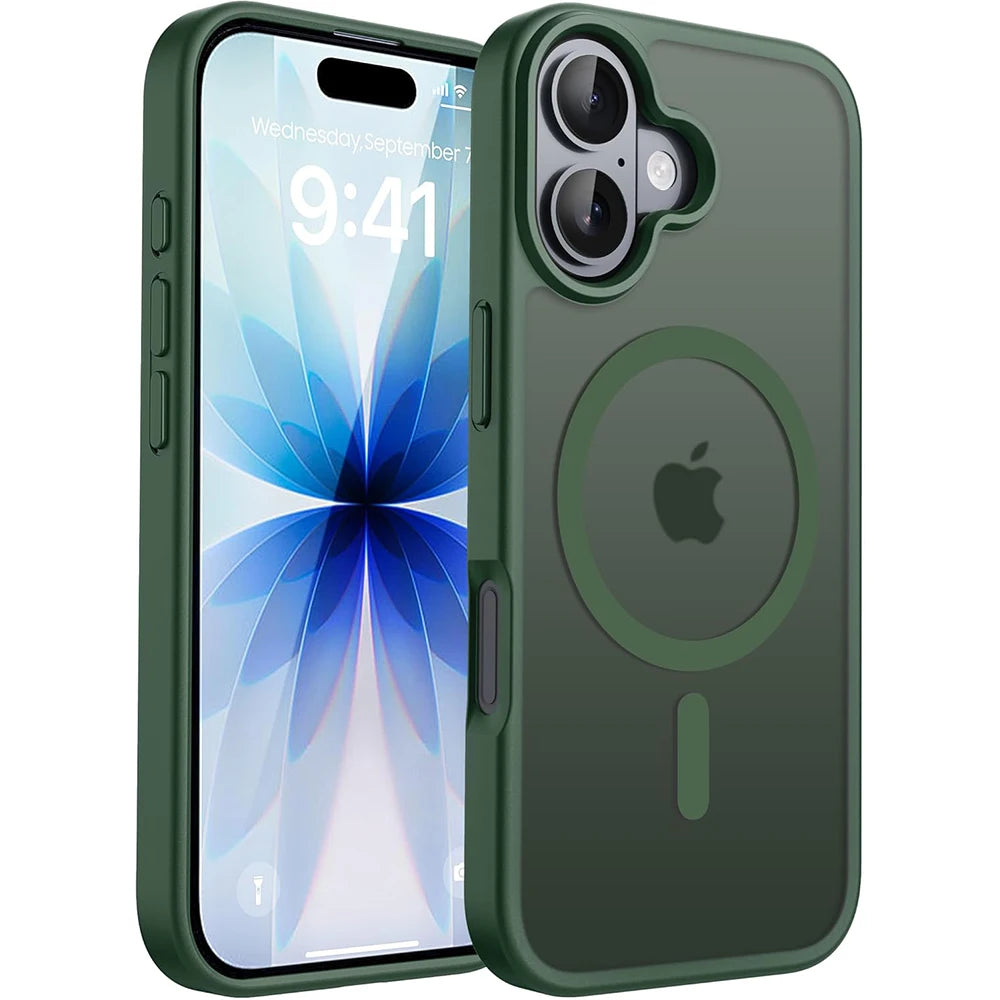 Magnetic Case For Magsafe iPhone 17 Pro Max Air 16E 16 E 15 Plus 14 13 Mini 12 11 SE 2022 8 iPhone17 Mag Safe Matte Phone Cover