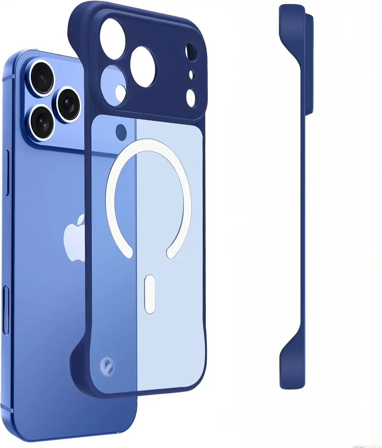 Ultra-Thin Magnetic Phone Case for iPhone 17 Pro Max Compatible for MagSafe Transparent Matte Anti-Collision Frameless Design