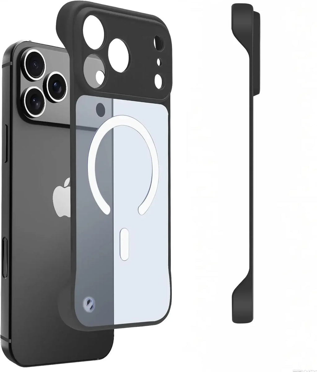 Ultra-Thin Magnetic Phone Case for iPhone 17 Pro Max Compatible for MagSafe Transparent Matte Anti-Collision Frameless Design