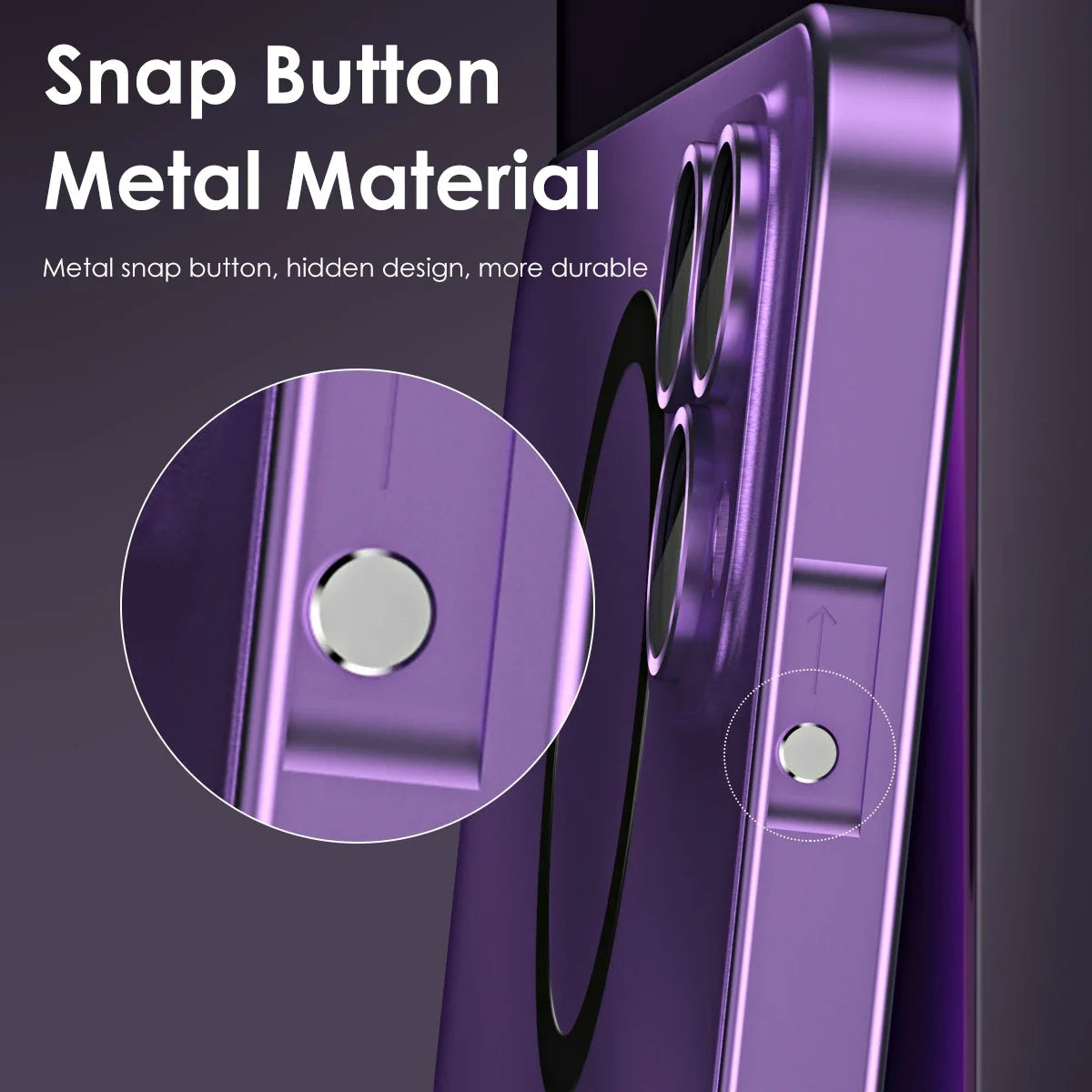 Metal Frame Phone Case For Iphone 17 12 14 15 16 13 Pro Max 16 15 Plus 17 Air Luxury Aluminum Magnetic PC Back Panel Phone Cover