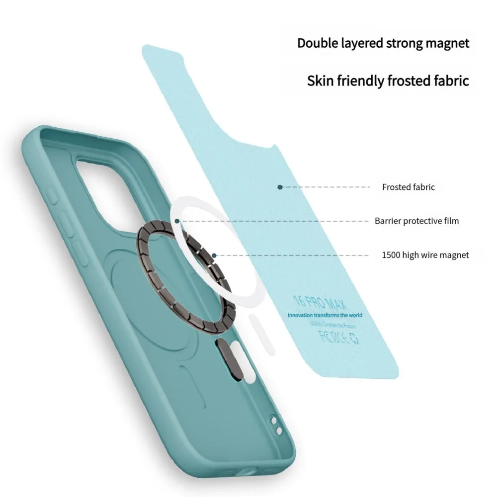 Luxury Frosted TPU Magnetic For Magsafe Case For iPhone 17E 17 Air 16E 16 15 14 13 12 11 Pro Max Plus XR Wireless Charge Cover
