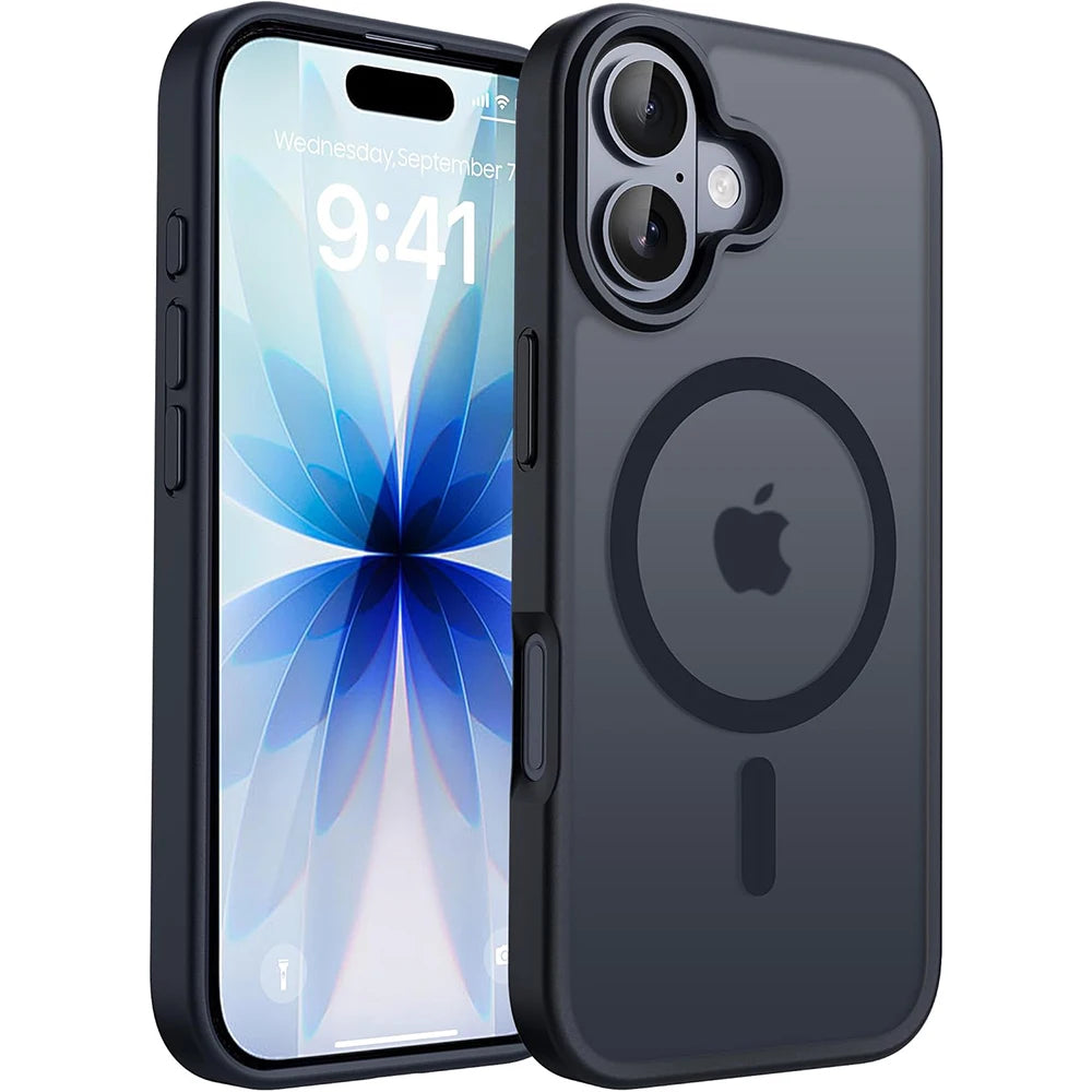 Magnetic Case For Magsafe iPhone 17 Pro Max Air 16E 16 E 15 Plus 14 13 Mini 12 11 SE 2022 8 iPhone17 Mag Safe Matte Phone Cover